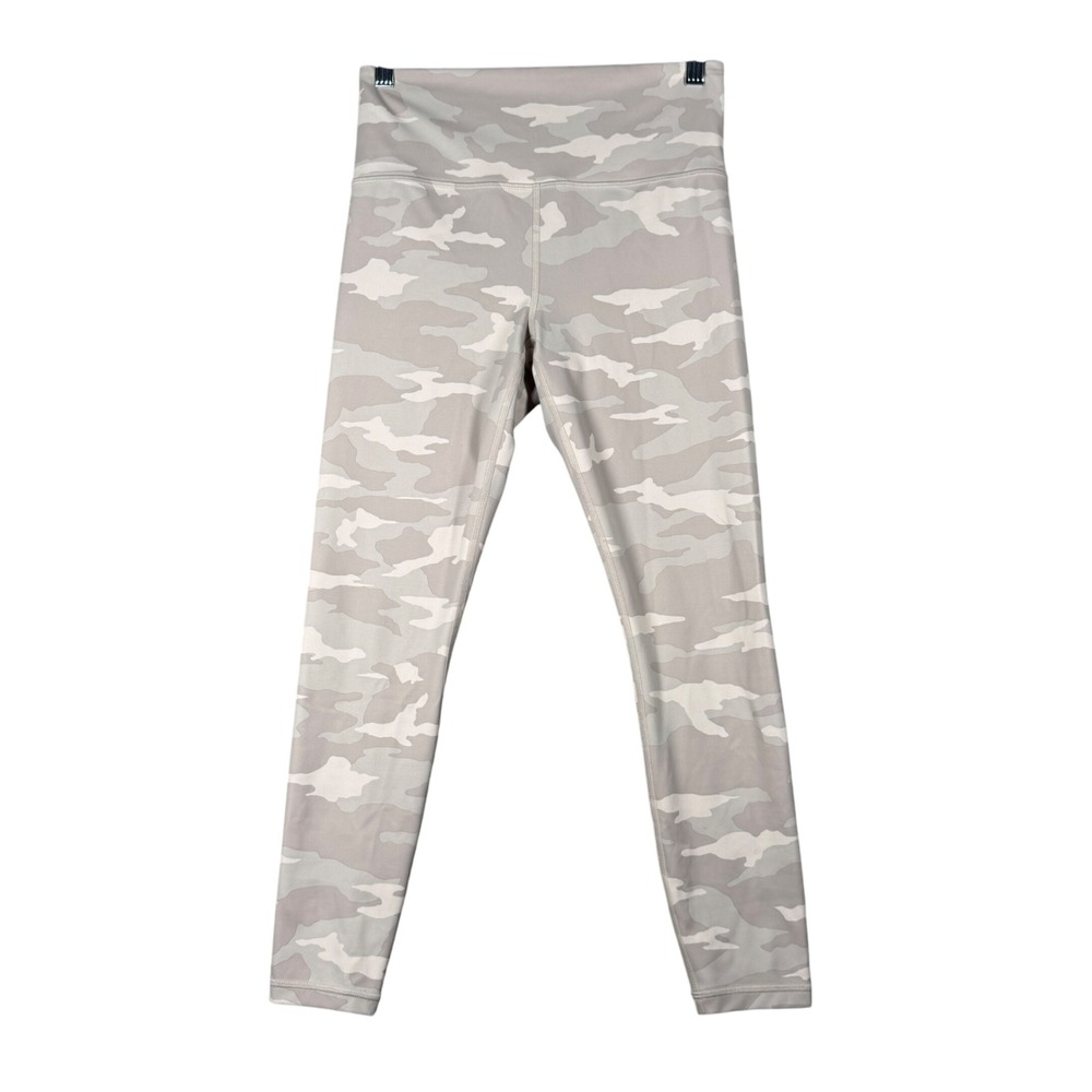 Athleta Elation Camo 7/8‎ Tights Women High Rise Gray Activewear Leggings Size S
